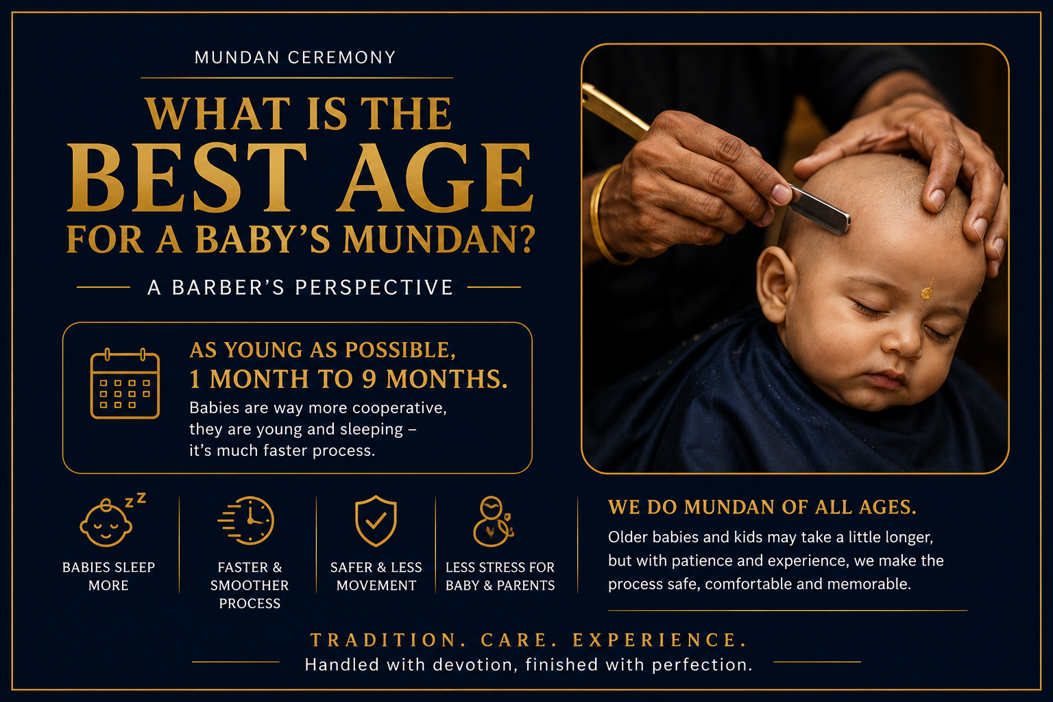 What is the best age to do mundan for baby