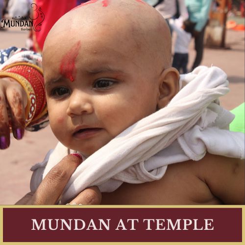 Mundan at temple